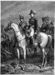 Portret Claude Victor Perrin, dit Victor - marechal of Empire (1807), nazwany księciem Bellune w 1808 r. - w „Historii imperium po dziejach konsulatu” Adolphe Thiers - 1879 - kolekcja prywatna