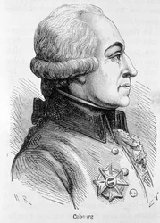 Portret Cobourga, generała armii austriackiej - w ""L