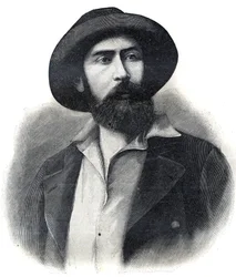 Portret doktora Noela Eugene Ballaya (1847-1902), francuskiego badacza i administratora kolonialnego, drugiego gubernatora generalnego francuskiej Afryki Zachodniej (AOF lub A.O.F.) Rycina 1902. Kolekcja prywatna.