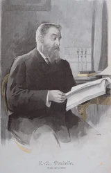 Portret Eugene Poubelle (1831-1907), z La Revue Illustree. 15 czerwca 1893 (kolor grawerunek)