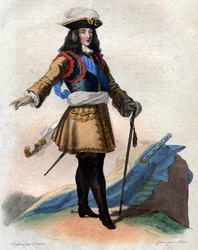 Portret Francois Henri de Montmorency Bouteville, zwanego Marechal de Luxembourg (1628-1695), generała francuskiego, marszałka Francji.