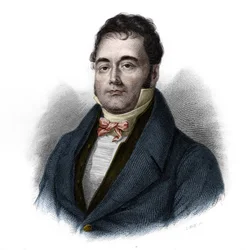 Portret Francois Mauguina (1785-1854), francuskiego polityka. w „” LIBRE DES SPEAKERS”” Louisa de Cormenina Timona. 1842. Kolekcja prywatna.
