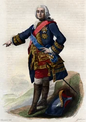 Portret Francois de Chevert (1695-1769), generała francuskiego.