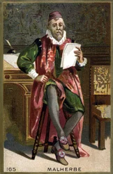 Portret François de Malherbe (1555-1628). XIX-wieczna chromolitografia.