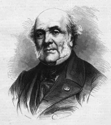 Portret Fryderyka Augusta Demetza (1796-1873), francuskiego prawnika, założyciela kolonii rolniczej i zakładu karnego Mettray, mającego na celu rehabilitację młodych przestępców. Grawerowanie w „”Le Monde Illustré””n°866 z 15 listopada