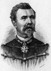 Portret generała de Reffye - w „Albumie Nauki”; wybitni naukowcy; Wielkie odkrycia”” 1896.