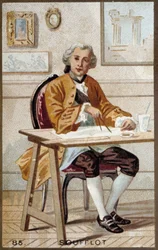 Portret Germaina Soufflota (1713-1780), francuskiego architekta.