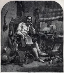 Portret Gjergja Kastriotiego Skanderbega (lub Georgesa Scanderbega) Georges Scanderberg