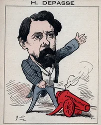 Portret Hectora Depasse (1842-1911) francuskiego polityka - w „Les Hommes d