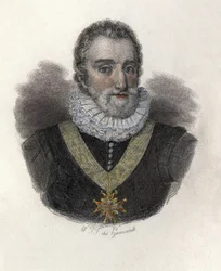 Portret Henryka IV (1553-1610), króla Francji (1589-1610) i Nawarry (1572-1610). W „”Portretach pożytecznych mężczyzn””