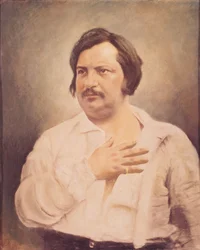Portret Honore de Balzaca (1799-1850) według dagerotypu