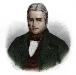 Portret Jacquesa Lafitte (1767-1844), francuskiego polityka i bankiera. w „Księdze mówców” Louisa de Cormenina Timona. 1842. Kolekcja prywatna.