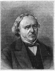 Portret Jeana Baptiste (Jean-Baptiste) Dumas (1800-1884) Francuski chemik, założyciel Centralnej Szkoły Sztuk i Manufaktur w 1832.