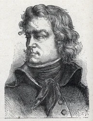 Portret Jeana Baptiste Camille de Canclaux (1740-1817), francuskiego generała rewolucji rycina 1889.