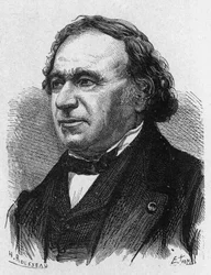 Portret Jeana Baptiste Dumasa (1700 - 1884) - w „Albumie nauki”; wybitni uczeni; Wielkie odkrycia”” 1896.