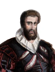 Portret Jean Goujon (1510-c.1566), francuskiego rzeźbiarza i architekta.