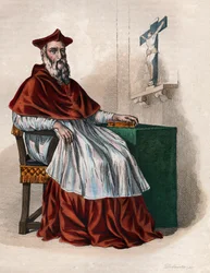 Portret Jeana du Bellaya (1492-1560), francuskiego kardynała i dyplomaty.