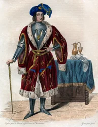 Portret Jana Orleańskiego, hrabiego Dunois (bękarta orleańskiego) (1402-1468).