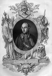 Portret Józefa II (1741-1790), cesarza Austrii Grawer w „Histoire des Papes-King-Queen-and-Empereurs a travers les century”” Maurice Lachatre