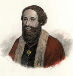 Portret Josepha Pittona de Tournefort (1656-1708), francuskiego podróżnika i botanika. W „”Portretach pożytecznych mężczyzn””