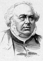 Portret Julesa Janina (1804-1874), francuskiego powieściopisarza, krytyka i akademika. Grawer w „”Le Monde Illustré””n°883 z dnia 14 marca 1874 r.