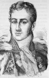 Portret Julesa de Polignaca, francuskiego polityka (1780 - 1847) - w ""L
