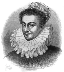 Portret Knighta Carre, ambasadora Anglii w pobliżu Sixte V (Felice Peretti