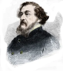 Portret Leona Gozlana Francuski dziennikarz i powieściopisarz (1803 - 1866).
