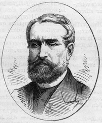 Portret Louisa Cabata (1812-1893), francuskiego malarza. Grawer w „”Le Monde Illustré””n°890 z dnia 2 maja 1874 r.