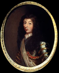 Portret Ludwika II księcia Burbon (Bourbon-Conde), Wielkiego Conde (1621-1686) Obraz szkoły francuskiej z XVII wieku. Paryż, Musée de l