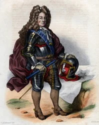 Portret Louisa Josepha de Bourbon, księcia Vendome (1645-1712), francuskiego dowódcy wojskowego i marszałka Francji.