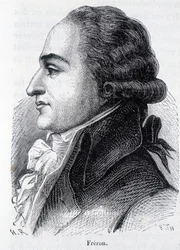 Portret Louisa Marie Stanislasa Frerona (1754-1802), francuskiego publicysty - w „L’Histoire de France” Henri Martina