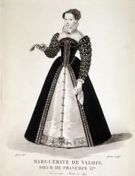 Portret Małgorzaty z Nawarry (1492-1549) Królowej Nawarry i Poetki - XIX wiek