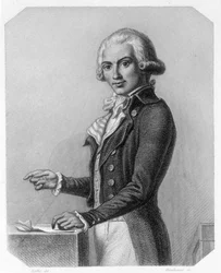 Portret Marguerite Elie Guadet, francuskiej polityk (1758-1794). W "L