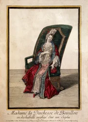 Portret Marie Anne Mancini (XVIII w. grawerowanie)