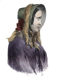 Portret Marie Fortunee Capelle, Marie Lafarge (Madame) (1816-1852) Francuski zbrodniarz - Grawer w „Causes celebres de tous les peuple” Armanda Fouquiera (1817-18?) 1858-1867 - kolekcja prywatna