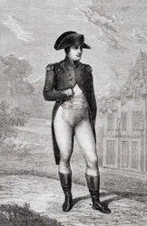 Portret Napoleona Bonaparte, z Historii Rewolucji Francuskiej autorstwa Louisa Blanc