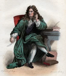 Portret Nicolasa Boileau Despreaux (1636-1711), francuskiego poety i krytyka.