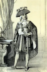 Portret Paula de Barrasa (1755-1829), francuskiego polityka. - w „Galeria Historyczna Rewolucji Francuskiej” Alberta Maurina