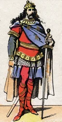 Portret Pepina Młodego lub Herstala (ok. 653-714)
