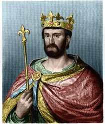 Portret Filipa I (1060 - 1108), króla Francji - w „Histoire des Francais” Lavallee, rycina, sd.