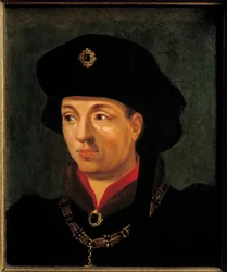 Portret Filipa Dobrego, księcia Burgundii (1396-1463) Malarstwo szkoły francuskiej. XVI w. niedz. 0,2x0,15 m wersal, muzeum zamkowe
