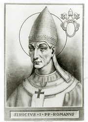Portret papieża Syrycjusza, c.1835 (lito)
