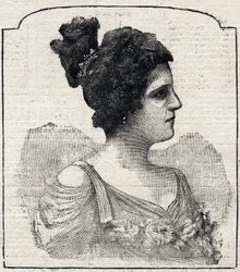 Portret księżniczki Caraman-Chimay (Caraman Chimay) (Clara Ward - 1873 - 1916)