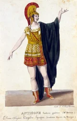 Portret Prospera Derivisa (1808-1880) w roli Antygony w lirycznej tragedii „Olympia” Gaspare