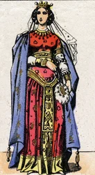 Portret królowej Nantyldy (ok. 610-642).