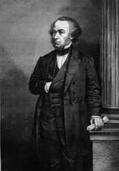 Portret Richarda Cobdena (1804-1865), angielskiego przemysłowca i polityka. Grawer w „Le Magasin Malownicze””