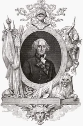 Portret Richarda, Earl Howe (1726-99) Angielski oficer marynarki