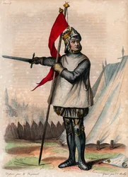 Portret Roberta de Hauteville znanego jako Guiscard (1015-1085), księcia Apulii i Kalabrii.