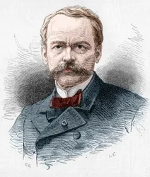 Portret Teodora Barriere (1823-1877), francuskiego dramatopisarza. Grawer w „”Le Monde Illustré””n°1071 z dnia 20 października 1877 r.